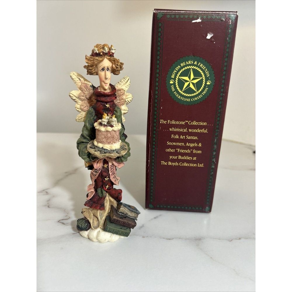 Boyds Bear & Friends Folkstone Collection Beatrice Birthday Angel 1994‎ Orig Box